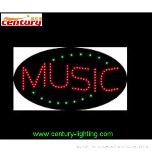 wholesale china factory price MUSIC animated led sign